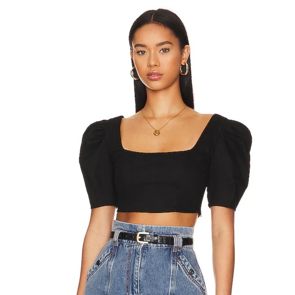 REVOLVE Samina Top in Black - Picture 1 of 6